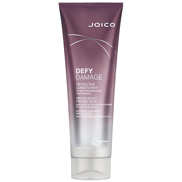 JOICO DEFY DAMAGE PROTECTIVE CONDITIONER | FOR COLOR-TREATED HAIR | STRENGTHEN BONDS & PRESERVE HAIR COLOR | WITH MORINGA SEED OIL & ARGININE | 8.5 FL OZ