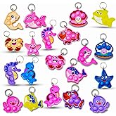 20 Packs Bulk Ocean Animal Classroom Students Prize, Mini Sea Creature Holiday Party Favors