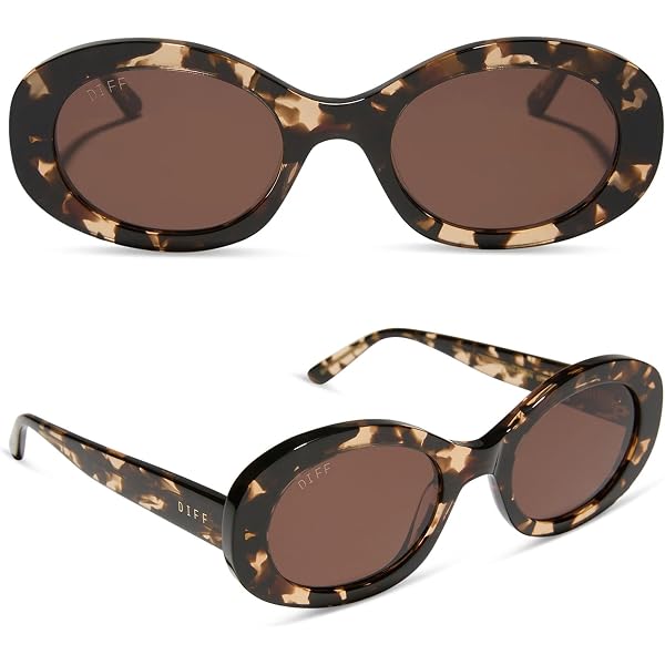 Amazon.com: DIFF Aspyn Ovard Elle Oval Sunglasses for Women  display picture 1