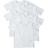 Gerber Baby &amp; Toddler 5-Pack Solid Short Sleeve T-Shirts Jersey 160 GSM