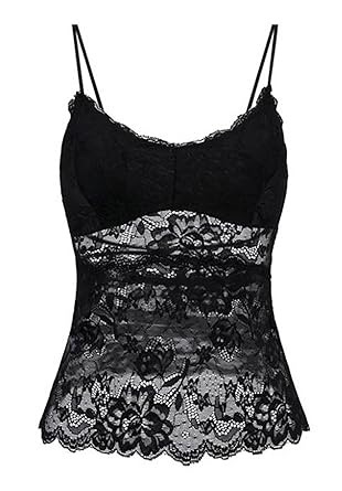Amazon キャミソール カップ付 インナー セクシー ブラトップ レース