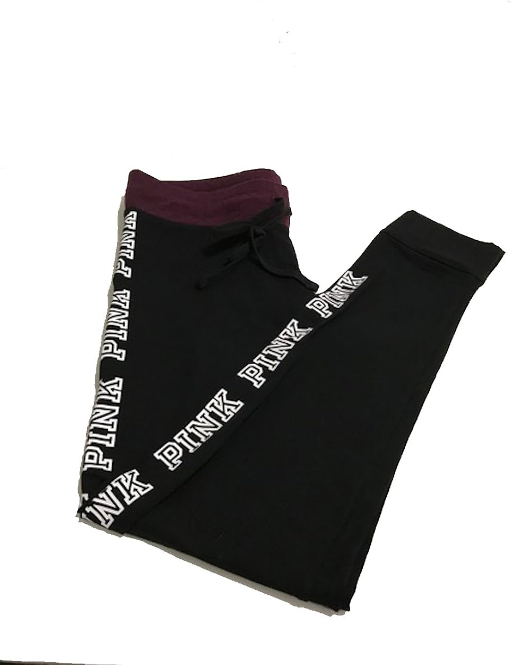Amazon Com Victoria S Secret Pink Yoga Campus Legging Black Orchid Medium Clothing