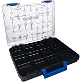 Sortimo T-BOXX 320 with 45 Inset Boxes H31 &amp; Intermediate Shelf - Double Order on 2 Levels - Transparent Lid for Quick Access - Stackable, Robust &amp; Compatible with Sortimo Vehicle Facilities