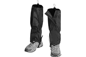 Budlgyexi 2PCS Gators for Hiking Boots-Gaiters for Hiking, Waterproof, Sandproof and Anti-Mosquito Bites for Muddy Ground, Desert and Garden