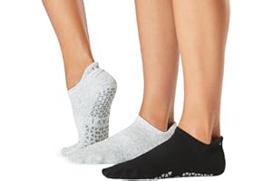 TAVI NOIR TAVI Women’s Savvy Grip Socks, Multi-Pack - Non Skid, Barre Grips, Slipper Socks for Pilates, Yoga, and Ballet for Women