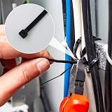 LAMXD 100 Pack Black Heavy Duty Cable Ties Large 300mm Strong Nylon Zip Tie view 4