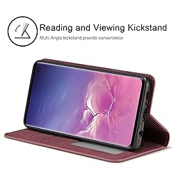 QLTYPRI Samsung Galaxy S10 Plus Case, Premium PU