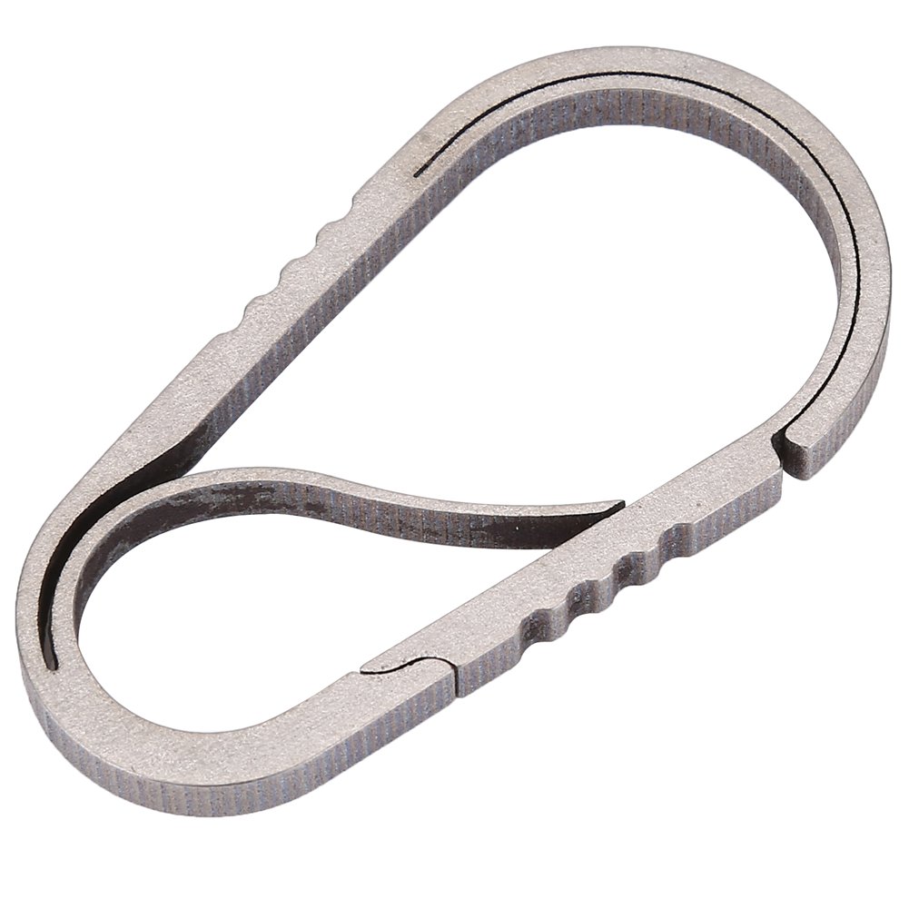 VGEBY Carabiner, Multi-Functional Camping Climbing Keychain for Climbing Carabiner(Titane)