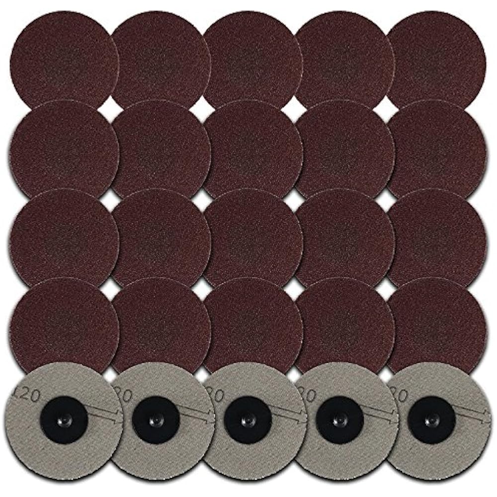 Roloc Sanding Disc Assortment 25 Piece Set Of Heavy Duty Durable 3