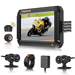VSYSTO WiFi Motorcycle Dash Cam, Tire Pressure