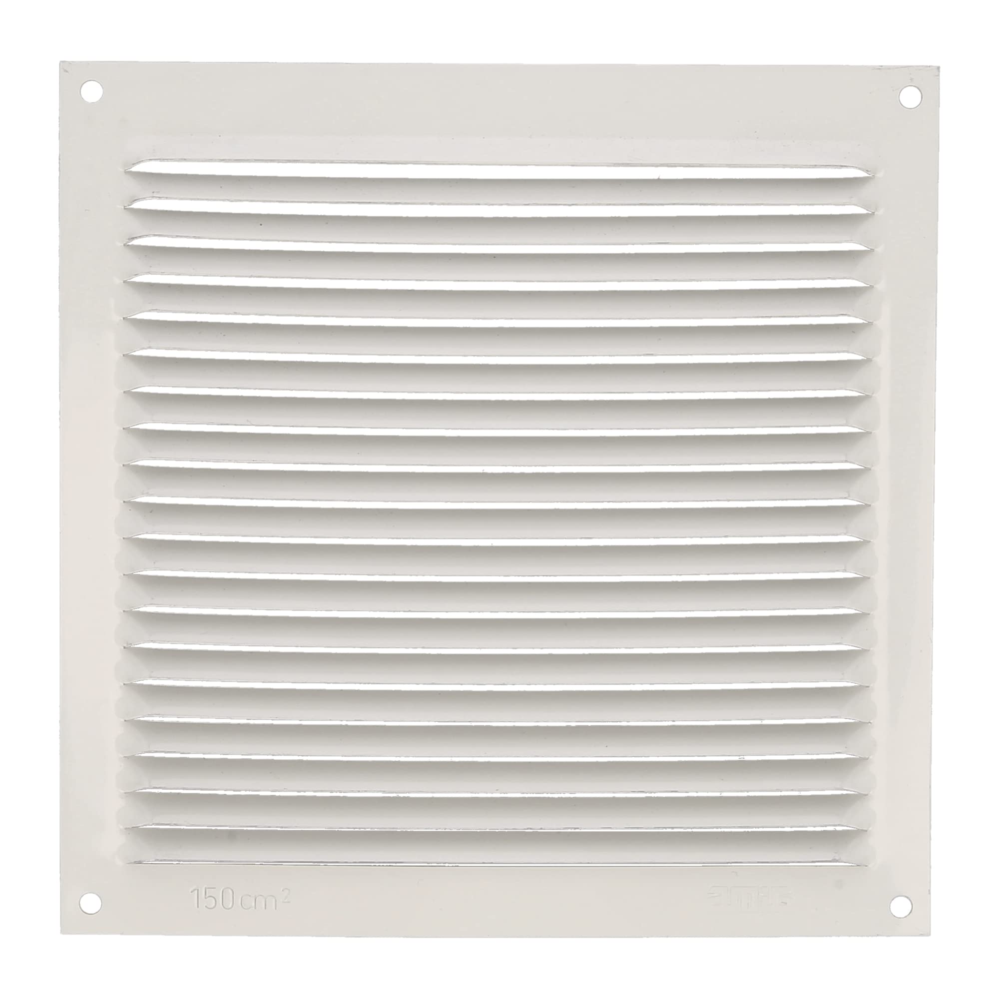Amig - Square Aluminium Ventilation Grille | Air Vent Grille | Ideal for Kitchen and Bathroom Ceilings | Dimensions: 170 x 170 mm | Colour: White