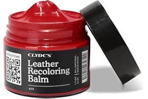 CLYDES LEATHER COMPANY Clyde's™ Leather Recoloring Balm | Non Toxic Leather Color Restorer for Furniture, Car Seat, Tack | 21 Colors of Restoration Leather Dye