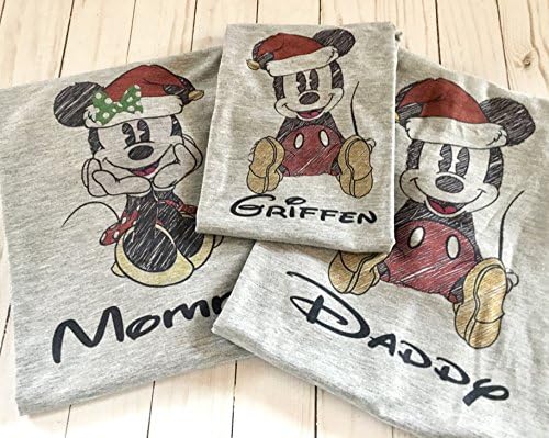 Personalized Christmas Mouse shirt - Mickey or Minnie