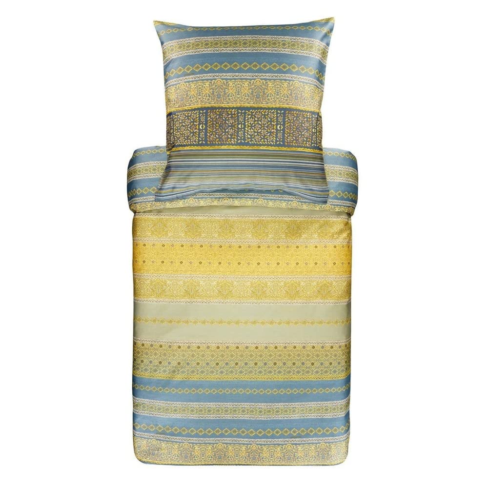 Bassetti Bed Linen, 100% Cotton, Gray, 1 Bettbezug 155 x 220 cm + 1 Kissenbezug 80 x 80