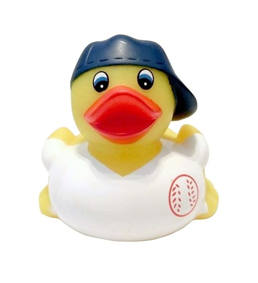 DUCKY CITY 3" Baseball Rubber Duck [Sealed Hole, No Mildew, Floats
