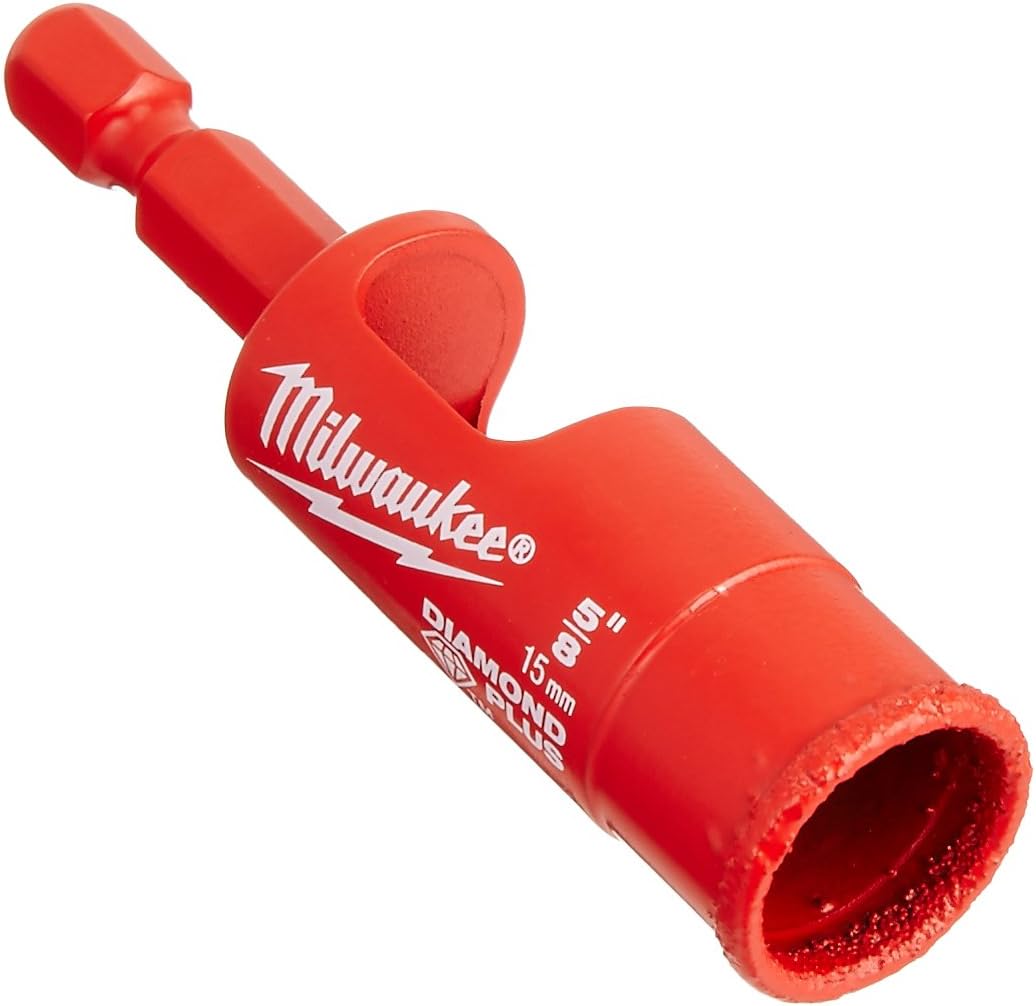 Milwaukee Diamond Drill Diamond Plus, 15 mm, 49560513, White, 5/8 Inches