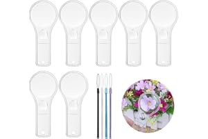 24 Pack Plastic Magnifier, Mini Magnifying Glass 5X and 15X Handheld Reading for Kids Home, Classroom, Outdoor Science Observation Hand Lens IRCHLYN