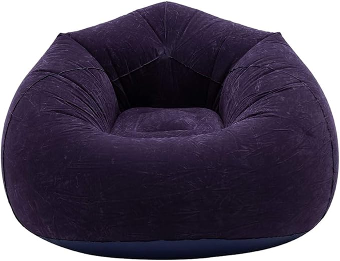 Dandelionsky Inflatable Bean Bag Chair Sofa with Pump and Patch, Super