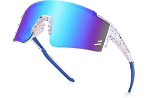 WANWAN Youth Teens Sunglasses, Kids Sunglasses Baseball Sports Cycling Glasses Softball Visor Shades Unisex Adult Teens 7-14