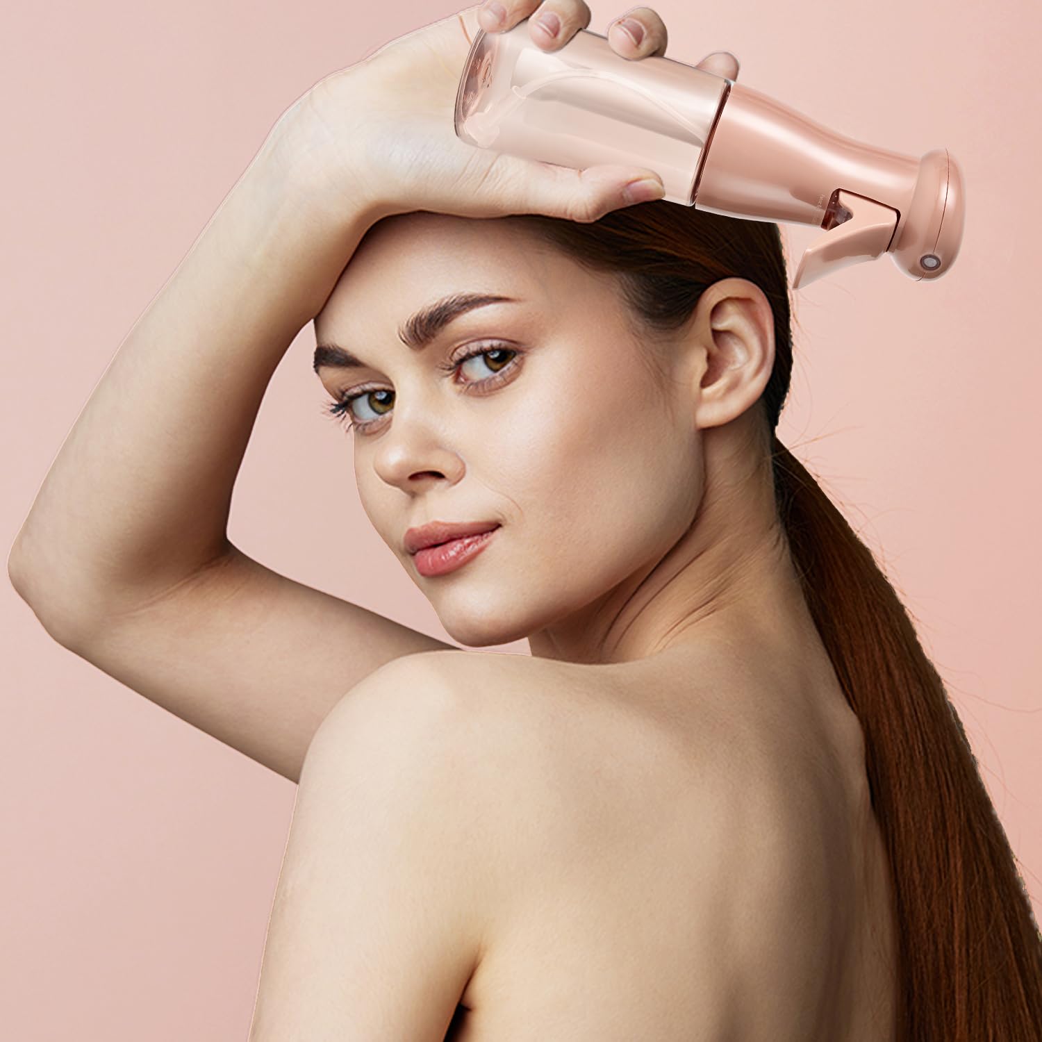 airbee Spray Bottle For Hair, Continuous Mister Sprayer, Ultra Fine Mist Empty Spraying Water Bottles for Hairstyling, Barbers, Salons, Essential Oil Scents, Cleaning, Plants (2 Pack, 6.8 OZ)