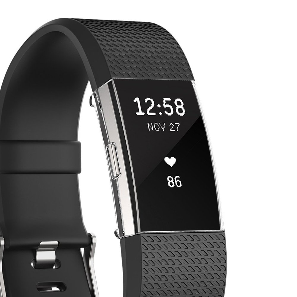 Sun studio Fitbit Charge 2 Schutz, TPU Weich Stoßfest Anti-Kratz Fitbit Schutzhülle Ersatz Protection Zübehor Fitbit Charge 2 Schutz