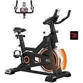 Exercise Bike Magnetic Friction Stationary Bike for Home | Low Noise Indoor Cycling Bike, 300lbs Capacity, Tablet Holder, Adjustable Seat &amp; Handle, Adjustable Home Workout Resistance
