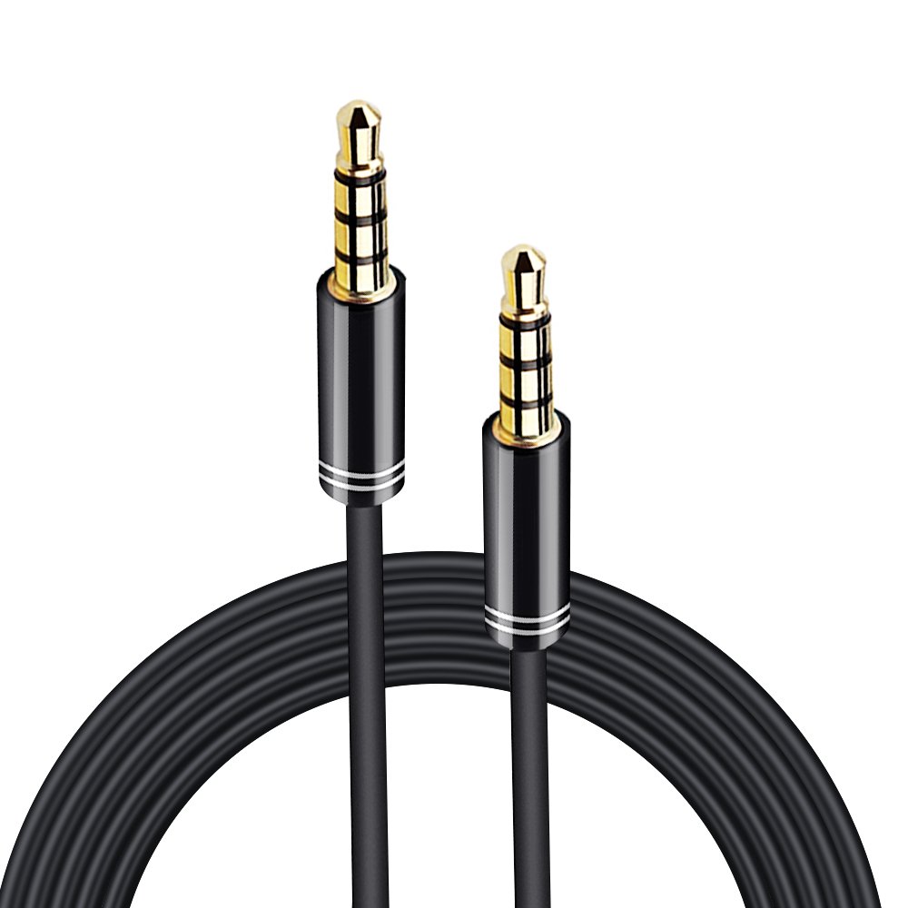 ARCHEER 3.5mm Male to Male Audio Cable 4 Pole Stereo Aux Cable