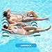 Aqua 2-in-1 Catalina XL Pool Float & Water Hammock – 1-2 Person, Multi-Purpose Inflatable Pool Floats for Adults – Patented Thick, Non-Stick PVC Material – Teal/White Stripe