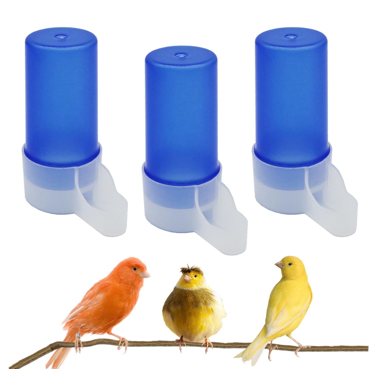 Photo 1 of 3-Piece Automatic Bird Feeder, Cage Water Dispenser, Drinker - Bird Accessory