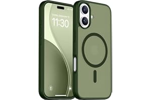 Red2Fire Magnetic for iPhone 17 Case, (Compatible with MagSafe) (Military Grade Drop Protection) Translucent Matte Shockproof Phone Case for iPhone 17 6.3"-Green