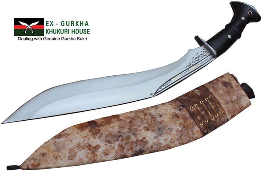EGKH.- 15" Blade Cheetlage Light Version Kukri or Traditional Full Tang Handle Knives-Hand Forged Blade Gurkha Knife-Handmade in Nepal