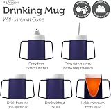 JFA Supplies 165ml Blue Adult Drinking Mug Two Handles Non Spill Cup view 3