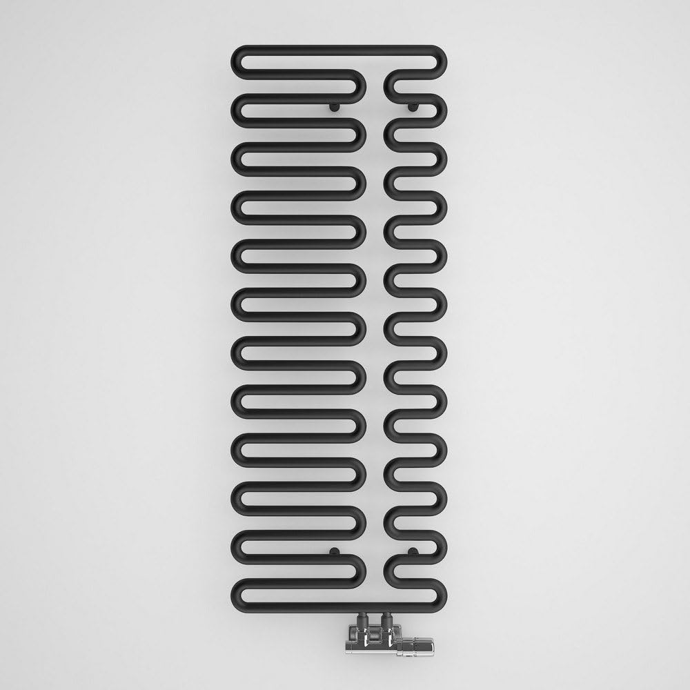 Terma Swale Black Vertical Designer Radiator 1244mm x 465mm