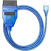 OBD2 KKL for VAG-COM 409.1 for VCDS USB Cable for VAG from 1996 Later | for VW for Audi for Seat for Volkswagen for Skoda Vehicles from 1996 Later, ECU Scan Tool OBD2 to USB Cable for Windows XP
