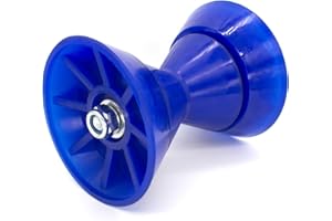 GLUCKMARINE GlückMarine 5" X 3" & 7" X 4" Boat Trailer Roller Assembly with 1/2 Inch Shaft Bow Stop