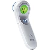 Braun BNT300CA No-Touch and Forehead Thermometer with Colour Coded Display for Baby, Children and Adults, No. 1 Brand Among P
