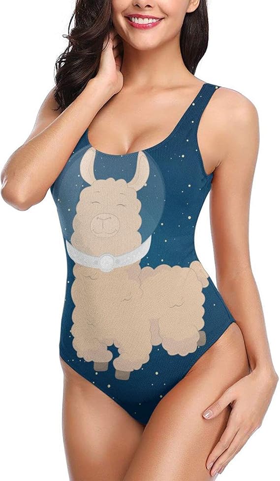 Amazon Co Jp スクール水着 水着 レディース アルパカ 夢 星空 ワンピース ビキニ 連体式 水浴 水泳 温泉 可愛い Bolaco 服 ファッション小物