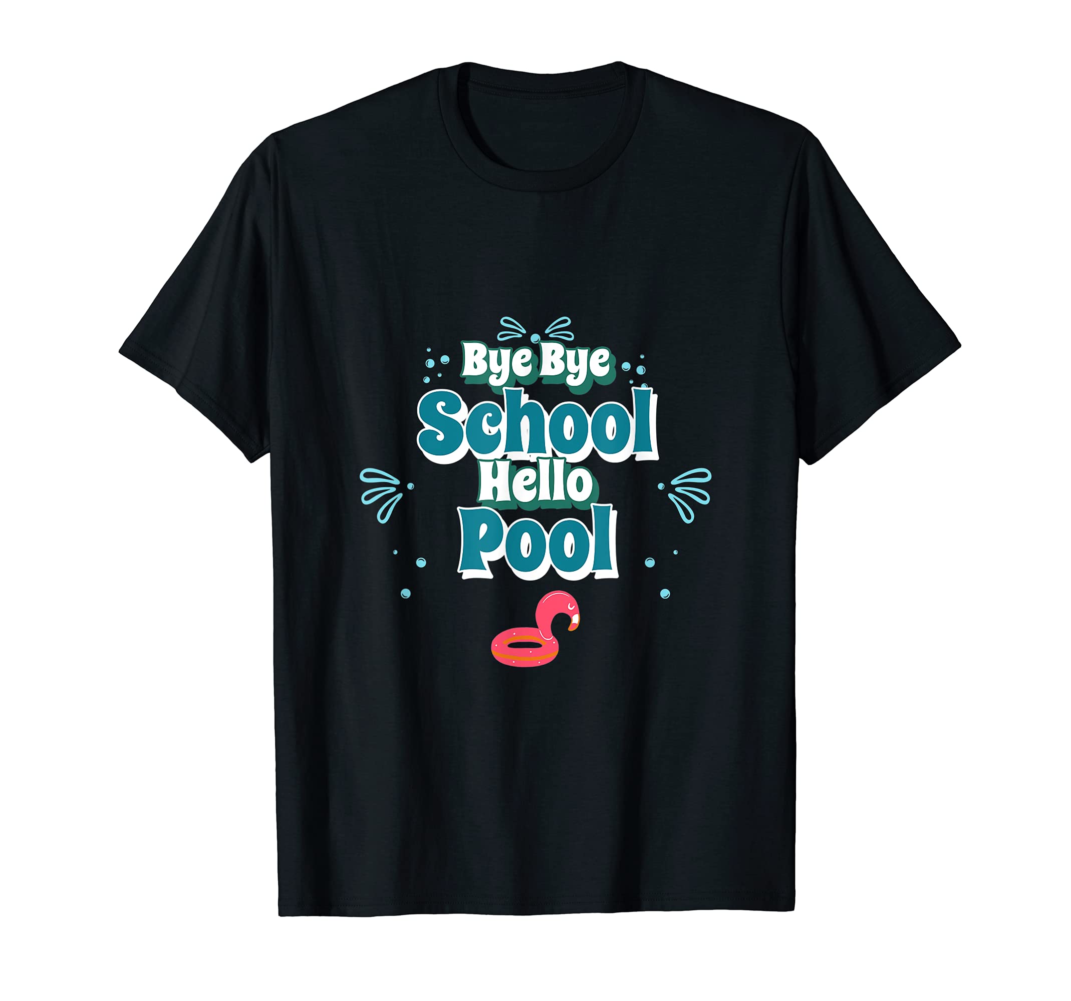 Vintage Bye Bye School Hello Pool Summer Student Teacher T-Shirt