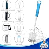 MR.SIGA Long Handle Bottle Brush 5.5 cm Head Nylon Bristles view 6