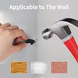 Abnii Cable Clips 400 Pcs 4 Sizes 4/6/8/10mm Steel-Nail Black Wire Tacks view 6