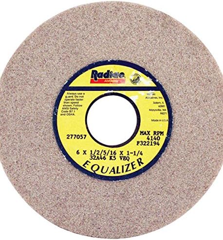 Radiac F322195 32A Tool and Cutter Grinding Wheel - Size: 6" x 1/2"/5/16" x 1-1/4"