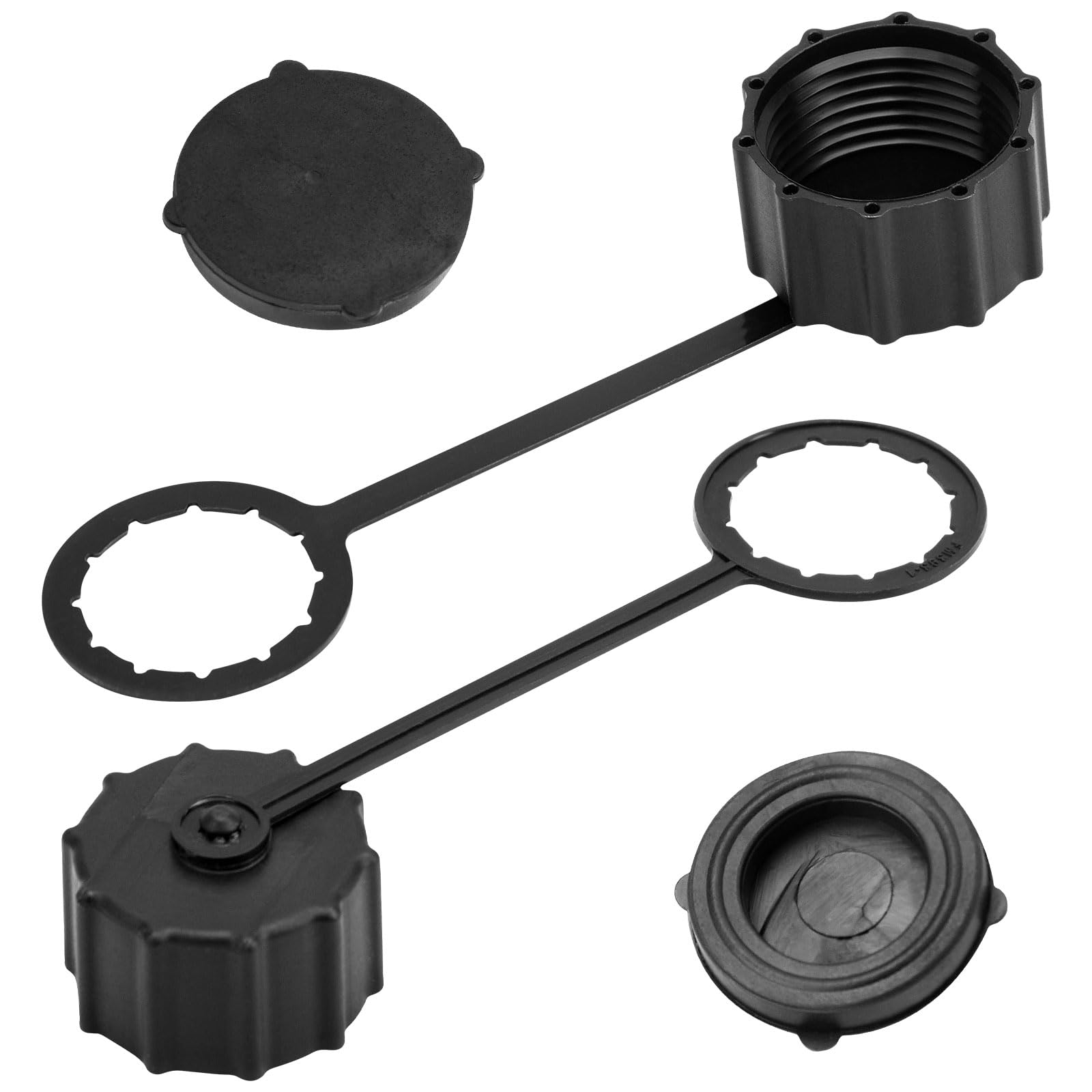 Photo 1 of 2 Pack 7771825 Sprayer Drain Plug & Tether Compatible with Fimco Most EZ Mount and EZ Tow ATV Sprayers, Threaded Cap and Tether for Lawn and Garden Sprayers