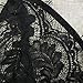 Toraway Bra Top Women Translucent Sheer Lace Strap Lingerie Bra Bustier Top (Small, Black)