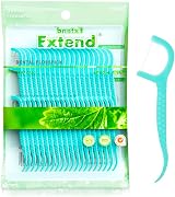 selcouth yyds Dental Floss Picks Mint 100Pcs 2in1 Toothpick Teeth Cleaning view 1