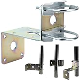 BGTLGIO Starlink Wall Mount, Star Link Pole Mount,Antenna Mast Clamp with U-Bolt Assembly,Antenna Pole Mount Bracket for Outside Home Antenna Pole Holder with &frac34; Hole.