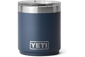 YETI Rambler 10 oz Ceramic Lined Lowball 2.0, Vacuum Insulated with MagSlider Lid, Navy