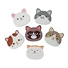 Yunko Qute Cat Cup Mat Silicone Rubber Coaster for Wine, Glass, Tea- Best Housewarming Beverage, Drink, Beer- Home House Kitchen Decor - Wedding Registry Gift Idea
