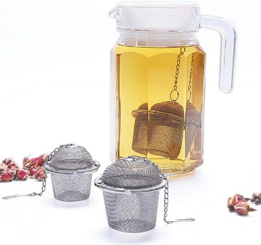 Home & Garden Tea Infuser Ball Mesh Loose Leaf Herb Strainer Stainless Steel Secure Locking Tea