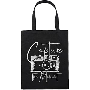 Retro Vintage Camera Photography Aesthetic Printed Canvas Tote Bag Casual Reusable Shoulder Bag for Daily Use