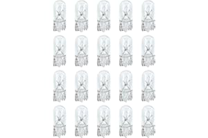 lumenivo 5W 12V Wedge Base Bulbs Xenon Krypton Landscape Light Bulbs, Under Cabinet Lighting, RV Light Bulbs, RV Cabinets, Sewing Machine Light Bulb 20 Pack